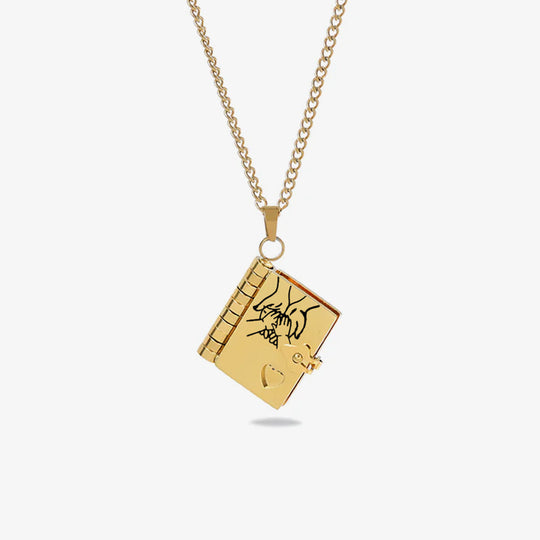 My Little Star Book Necklace for Daughter, Birthday Day Gift Return to School Jewelry of Love
