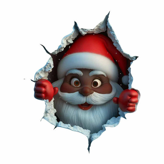 🎅Kalėdinis išpardavimas su 50% nuolaida!!🎄PARDUOTA daugiau nei 90 tūkst.! 🎁Kalėdinis kūrybingas sienos lipdukas, Kalėdų Senelio animacinio filmo dizainas, šventinių namų dekoras