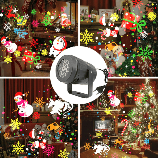 🎄LED vánoční projekční lampa