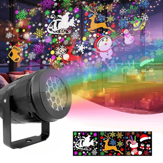 🎄LED vánoční projekční lampa