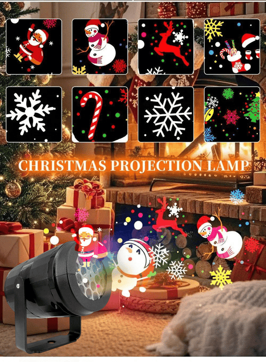 🎄LED vánoční projekční lampa