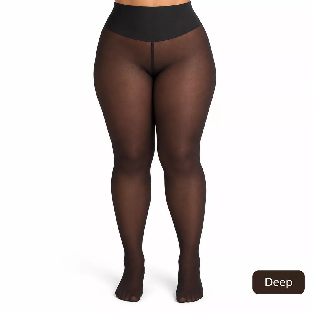 Viral One-Seam Shaping Fleece Leggings – High-Waisted Tummy Control & Warmth