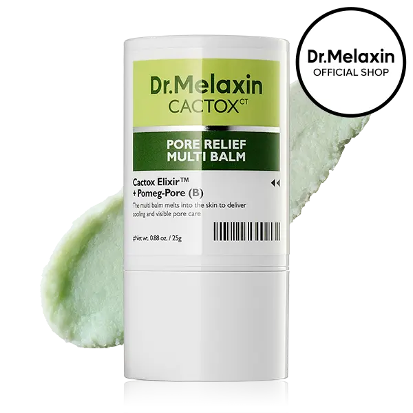 [Dr.Melaxin Official] CACTOX PORE RELIEF MULTI BALM with Cactus Cooling Reduce Puffiness & Pore Tightening for Visible Pore Care Skin Repair