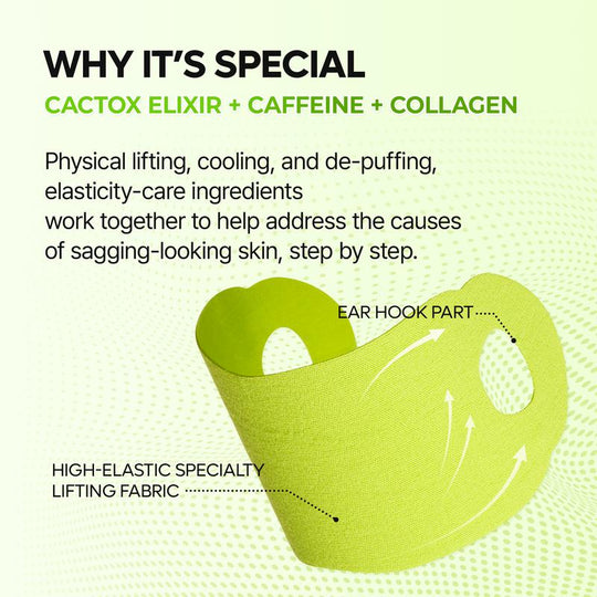 [Dr.Melaxin Oficiální] CACTOX V-LIFTING MEWING BAND s kaktusovým chladivem snižuje otoky a stahuje póry pro viditelnou regeneraci pórů