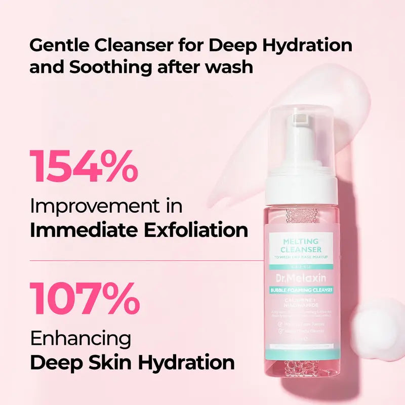 [Dr.Melaxin Official] Melting Cleanse Hypoallergenic Makeup remover with Quick Bubble, Deep Pore Cleansing for all skin type, 150ml