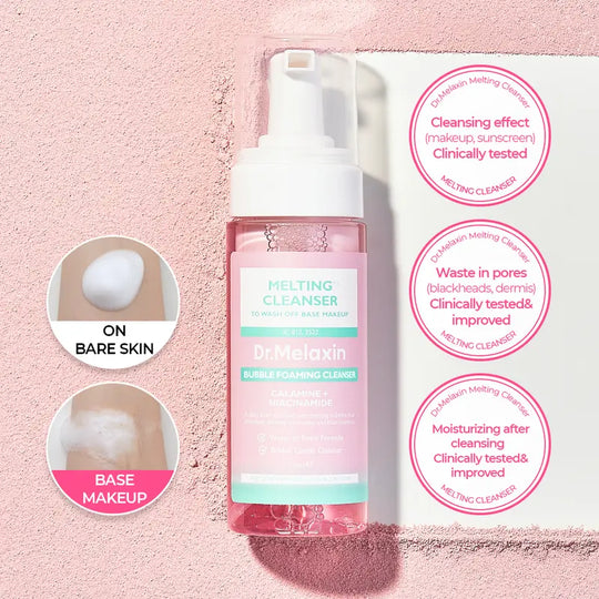 [Dr.Melaxin Official] Melting Cleanse Hypoallergenic Makeup remover with Quick Bubble, Deep Pore Cleansing for all skin type, 150ml