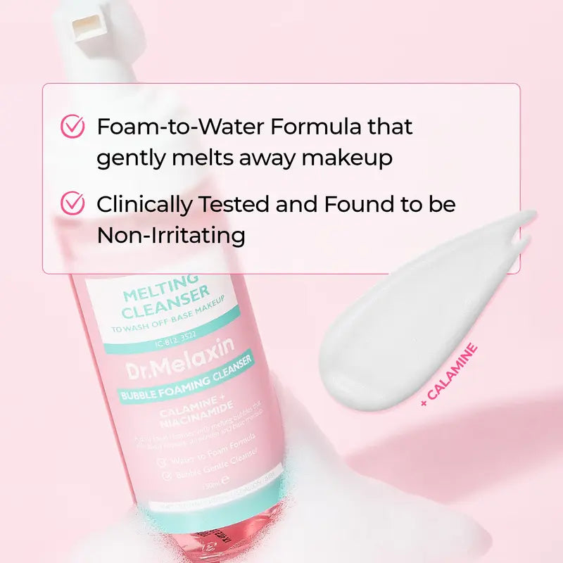 [Dr.Melaxin Official] Melting Cleanse Hypoallergenic Makeup remover with Quick Bubble, Deep Pore Cleansing for all skin type, 150ml
