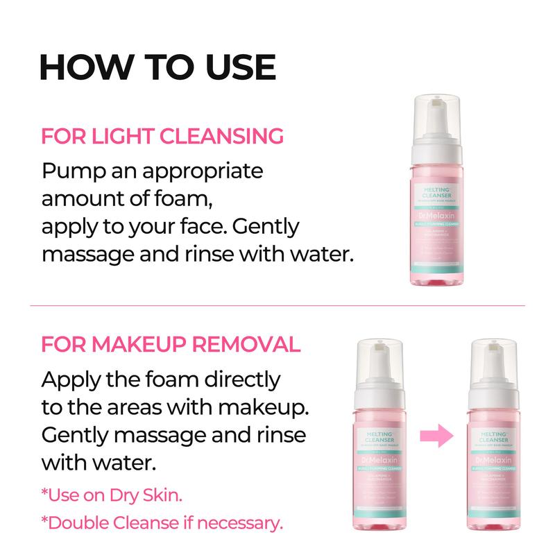 [Dr.Melaxin Službeno] Hipoalergeno sredstvo za skidanje šminke s topivom teksturom, brzo stvaranje mjehurića, dubinsko čišćenje pora za sve tipove kože, 150 ml