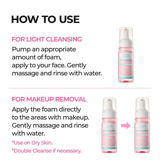 [Dr.Melaxin Službeno] Hipoalergeno sredstvo za skidanje šminke s topivom teksturom, brzo stvaranje mjehurića, dubinsko čišćenje pora za sve tipove kože, 150 ml