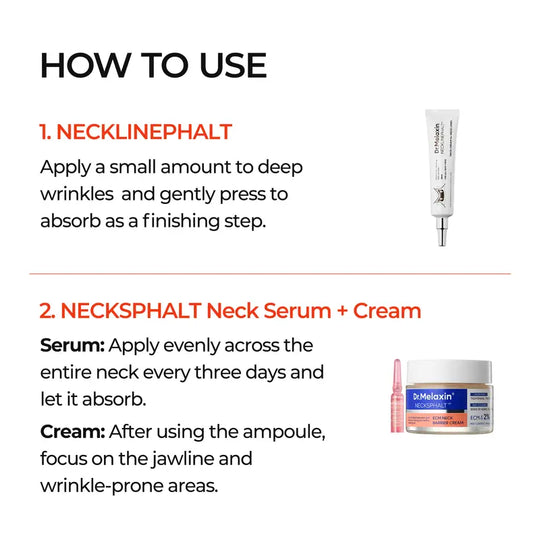 [Dr.Melaxin Official] Perfect Neck Wrinkle Care Set Neck Firming Skin Care Set Neck cream Korean Cosmetics