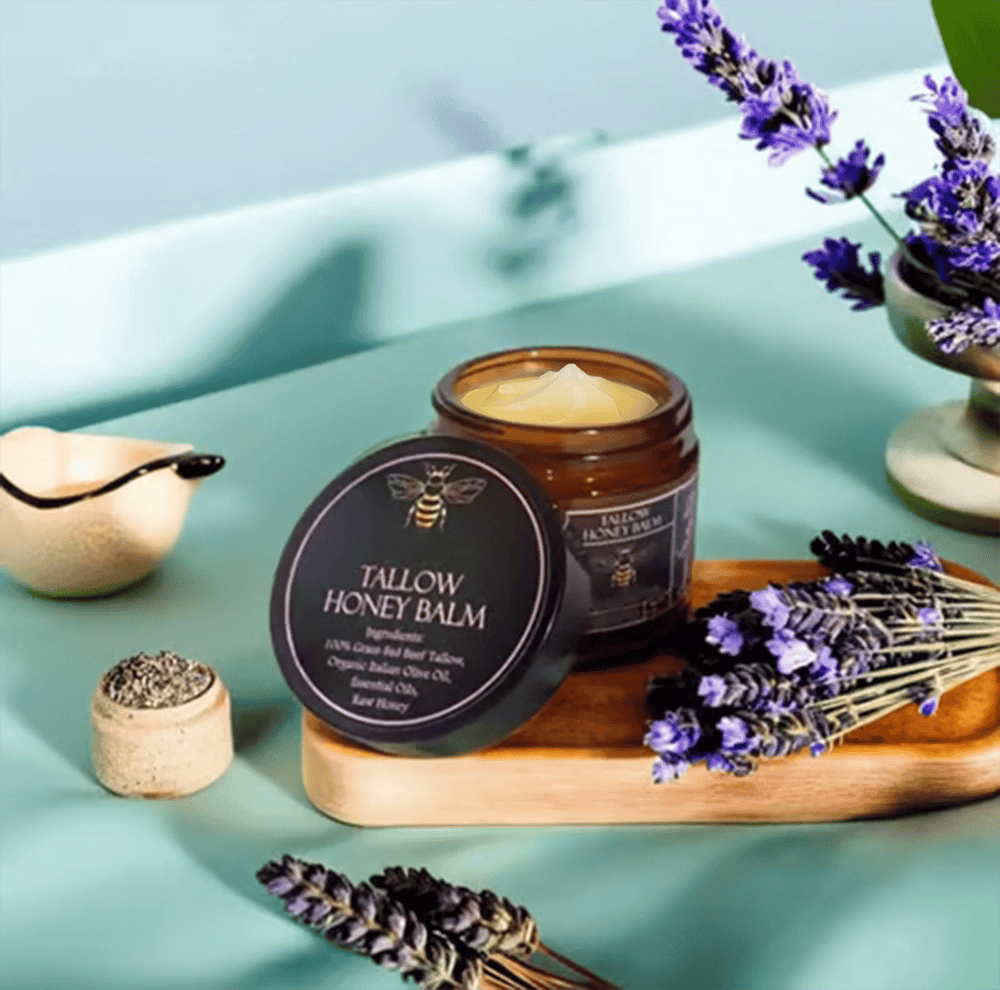 🏆Zibspuldzes izpārdošana⚡ PĀRDOTS VAIRĀK NEKĀ 50 000! Gandrīz pazuduši!💥⏰Bioloģisks ar zāli barotu liellopu tauku balzams ar neapstrādātu medu🔥