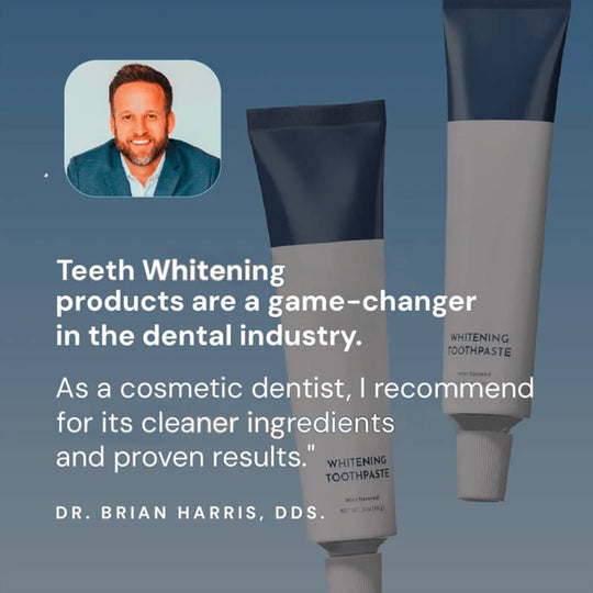 🦷 Fluoride-Free Hydroxyapatite Teeth Whitening Toothpaste with Coconut Oil & Xylitol ❄️