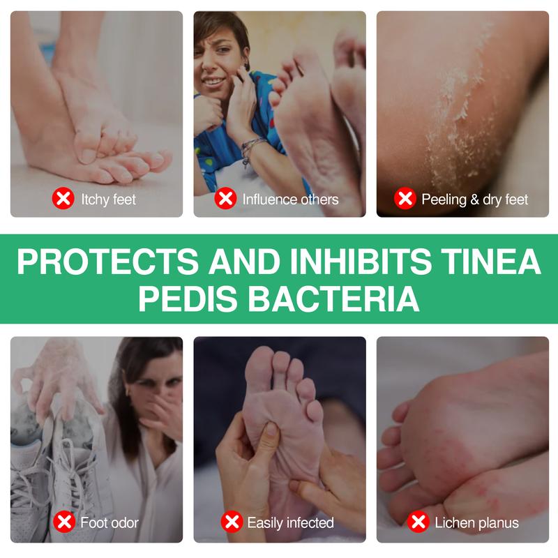 Herbal Antibacterial Foot Spray with Tea Tree Oil - 100ml Long-Lasting Formula for Foot Odor, Athlete's Foot Treatment & Fast-Acting Itch Relief