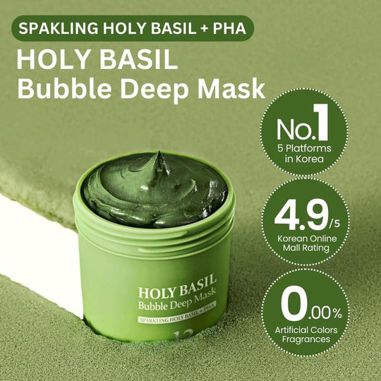 Holy Basil Bubble Deep Cleansing Mask