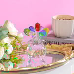 🎉🌹Valentine's Day Sale:30% OFF🥳80K+ SOLD! 💝Crystal Colorful Rose Flower Vase