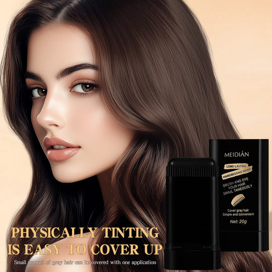 Portable Hair Dye Comb for Gray Hair Coverage - Waterproof and Sweatproof