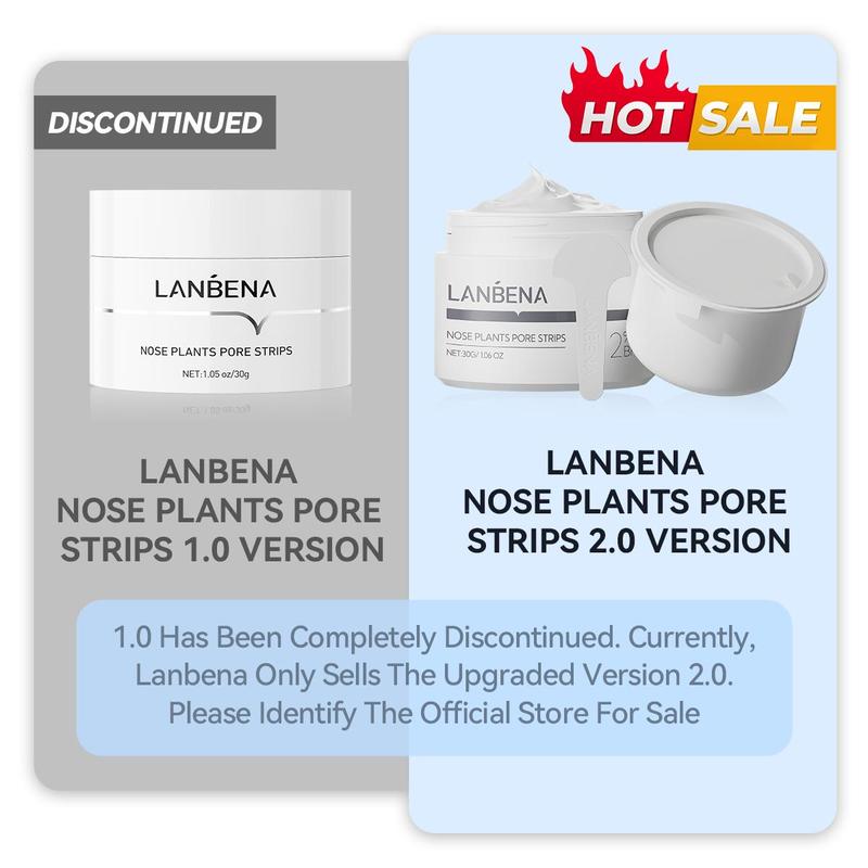 LANBENA 2.0 Blackhead Remover, Nose Plants Pore Strips Deep Cleansing Peel off Mask , 60Pcs Nose Strips Black Heads Remover from Face-New Year Gift