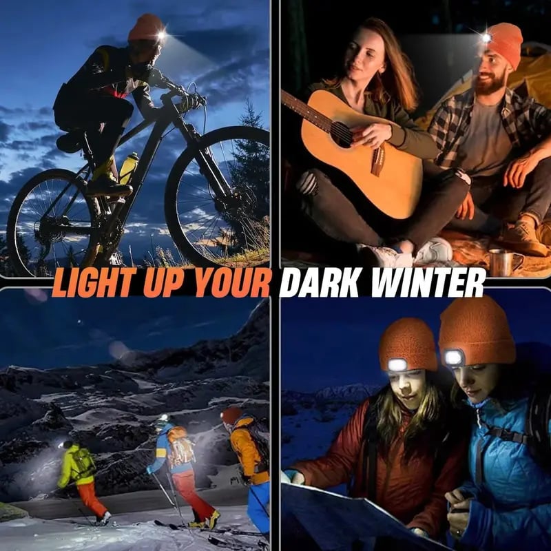 🎄Căciulă Bluetooth cu LED