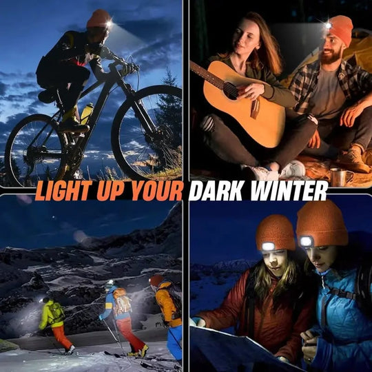 🎄Căciulă Bluetooth cu LED