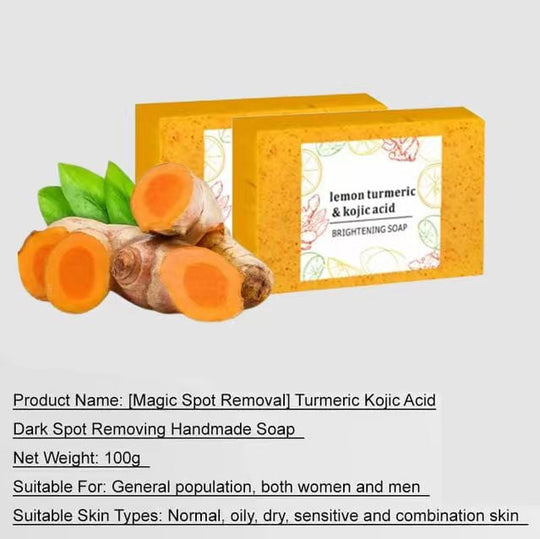 【Înlăturarea petelor magice】Săpun de mână de întunecare cu acid kojic de turmeric