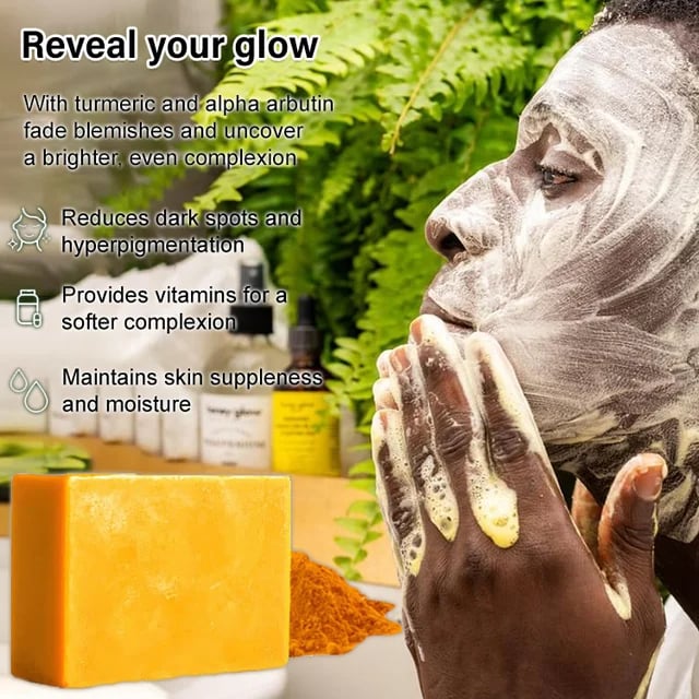 【Înlăturarea petelor magice】Săpun de mână de întunecare cu acid kojic de turmeric