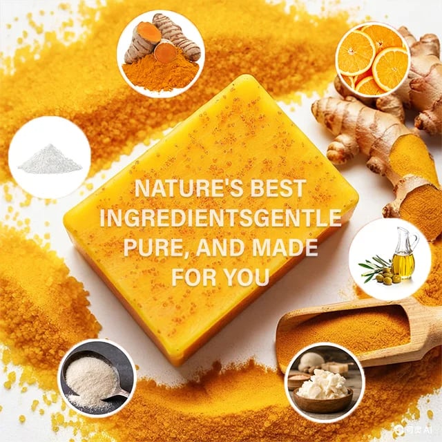 【Înlăturarea petelor magice】Săpun de mână de întunecare cu acid kojic de turmeric