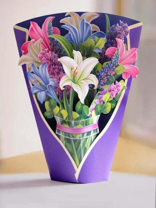 💖Mother's Day Sale💖Pop Up Flower Bouquet Greeting Card💖
