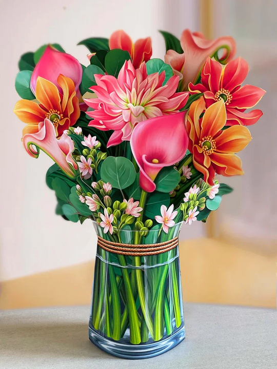 💖Mother's Day Sale💖Pop Up Flower Bouquet Greeting Card💖