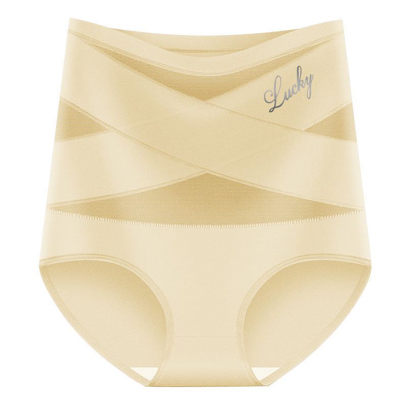🥰Limited Sale 50% OFF💟Plus-Size High-Waist Cross Tummy Control Panties