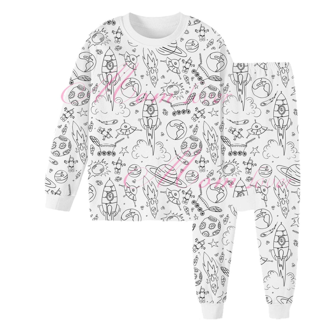 💥Hot Sale - 50%OFF🎁🎨DIY Cartoon Colorable Pajamas for Kids