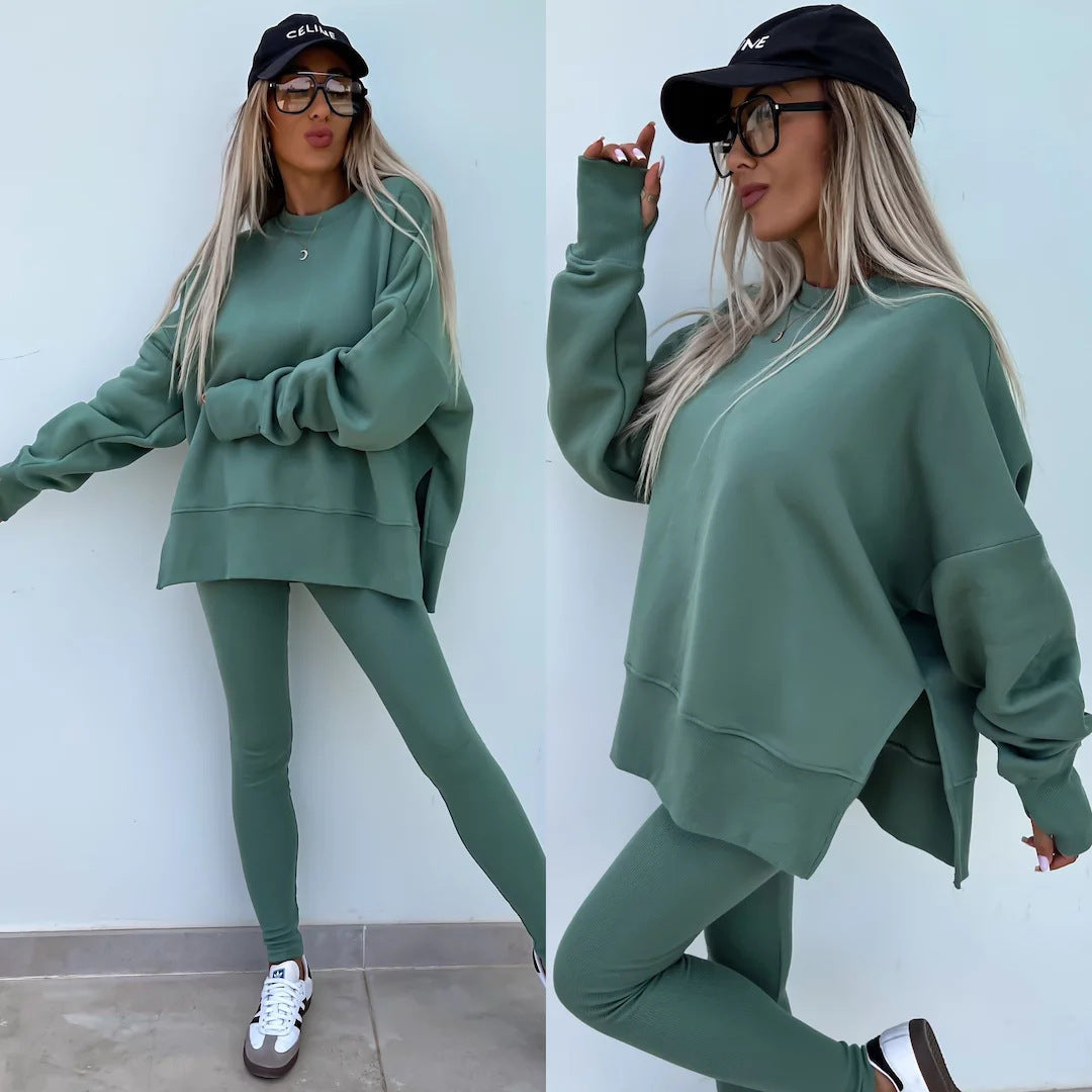 🔥🖤Black Friday-uitverkoop: 50% KORTING🔥Casual dames sweatshirt legging set