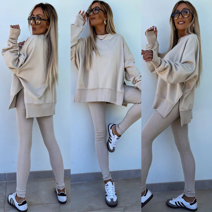 🔥🖤Black Friday Sale:50% OFF🔥Casual Women Sweatshirt Leggings Set