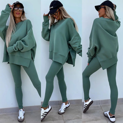 🔥🖤Black Friday Sale:50% OFF🔥Casual Women Sweatshirt Leggings Set