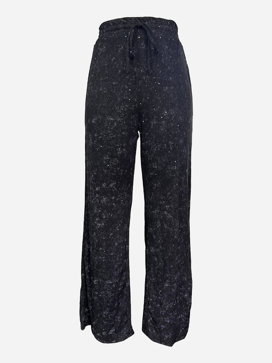 💖ULTIMO GIORNO DI VENDITA 50% DI SCONTO🥰Pantaloni larghi da donna con paillettes e elastico in vita
