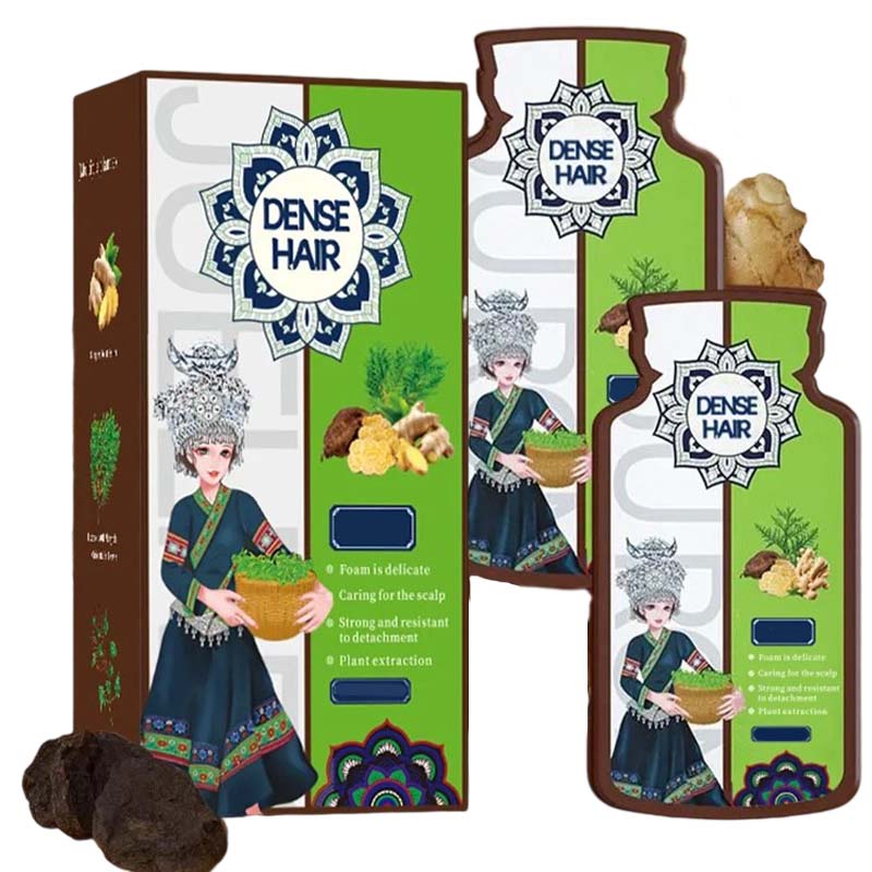 Ingefær planteekstrakt hårfortykningssjampo