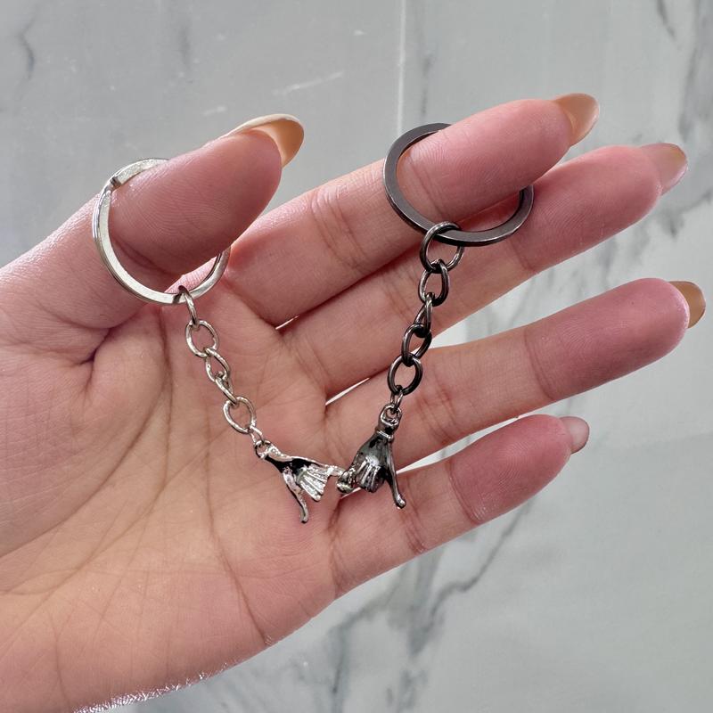 “Pinky Promise” Matching Couple Keychains