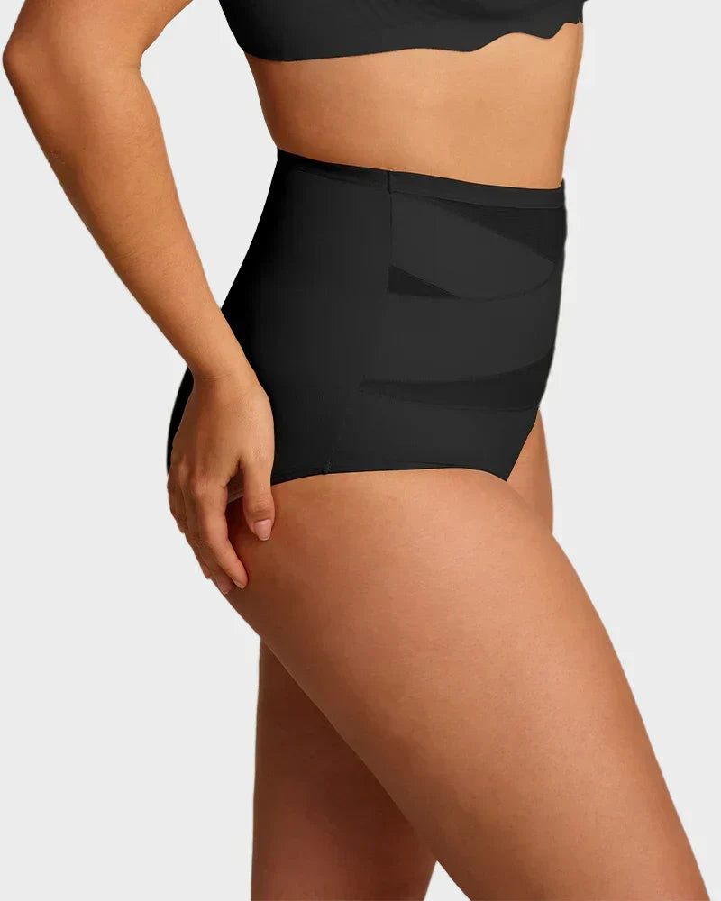 🥰Limited Sale 50% OFF💟Plus-Size High-Waist Cross Tummy Control Panties
