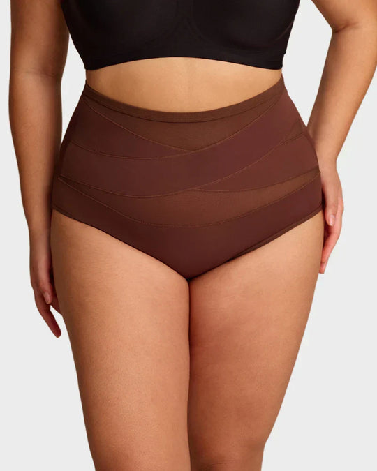 🥰Limited Sale 50% OFF💟Plus-Size High-Waist Cross Tummy Control Panties