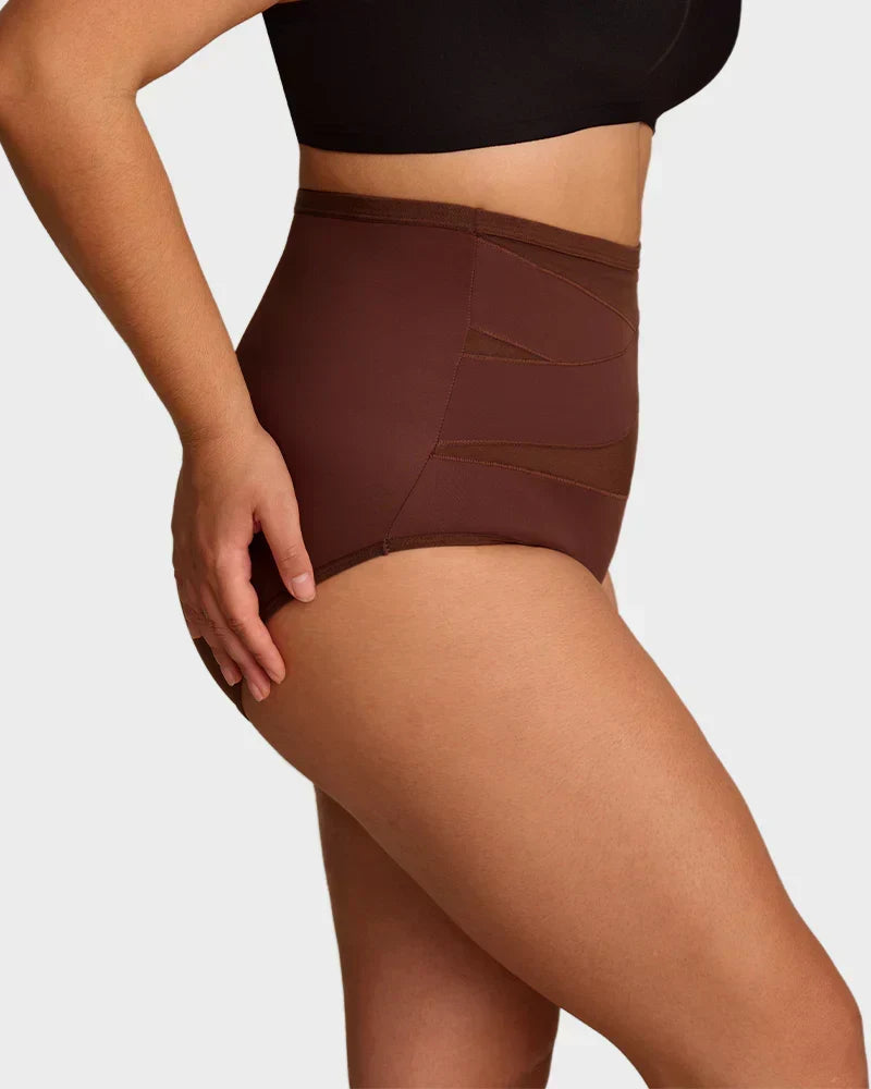 🥰Limited Sale 50% OFF💟Plus-Size High-Waist Cross Tummy Control Panties