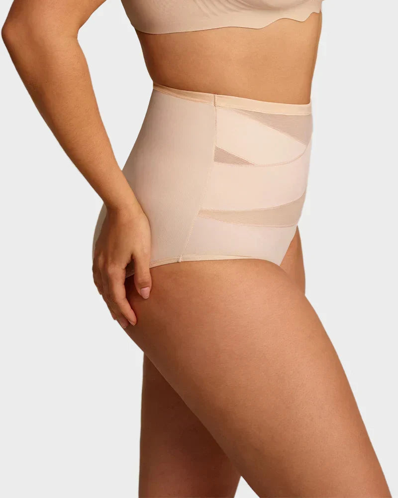 🥰Limited Sale 50% OFF💟Plus-Size High-Waist Cross Tummy Control Panties