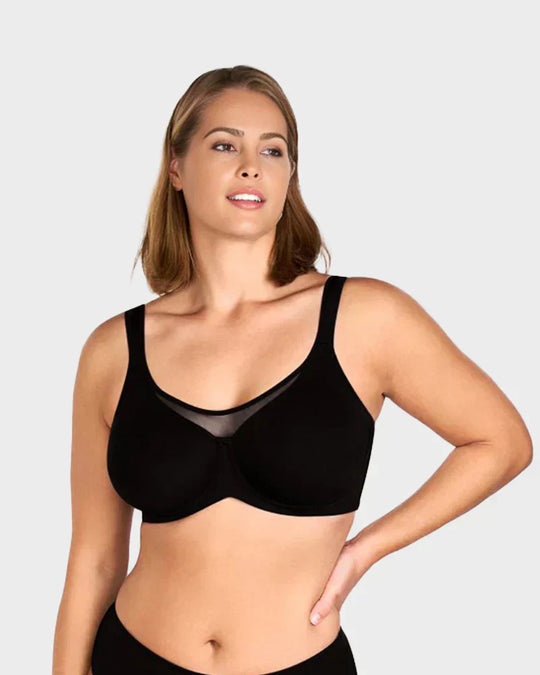 💝Women's Elegant Sheer Full Coverage Plus Size Bra