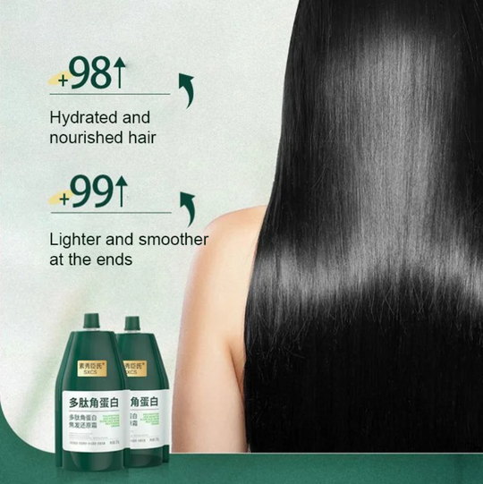 Polipeptīda keratīna mitrinošs, izlīdzinošs matu bojājumu novēršanas krēms