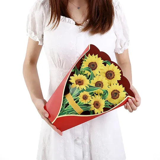 💐Pop Up Flower Bouquet Greeting Card