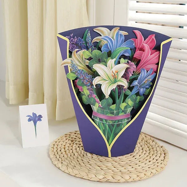 💐Pop Up Flower Bouquet Greeting Card