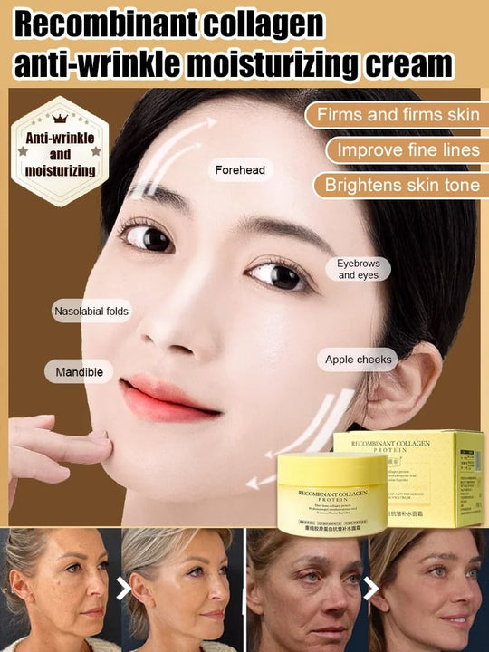 Rekombinantní kolagenový hydratační krém proti vráskám