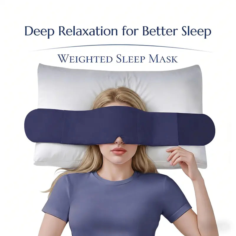 Sleep Mask Dual Fabric Fleece & Ice Silk Strap-free Velcro Design Easter gifts The Weighted Blanket For Your Eyes Side-Sleeping Friendly for Men & Women Lash Extension Friendly Valentines Day Women's day Gifts Exchange Party