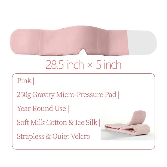 Sleep Mask Dual Fabric Fleece & Ice Silk Strap-free Velcro Design Easter gifts The Weighted Blanket For Your Eyes Side-Sleeping Friendly for Men & Women Lash Extension Friendly Valentines Day Women's day Gifts Exchange Party