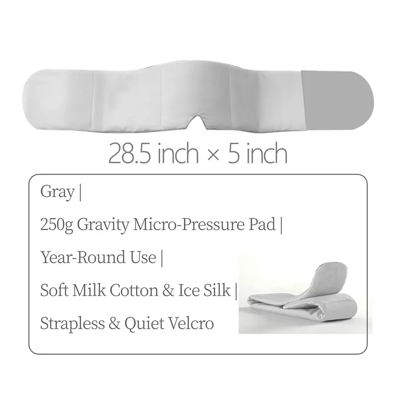 Sleep Mask Dual Fabric Fleece & Ice Silk Strap-free Velcro Design Easter gifts The Weighted Blanket For Your Eyes Side-Sleeping Friendly for Men & Women Lash Extension Friendly Valentines Day Women's day Gifts Exchange Party