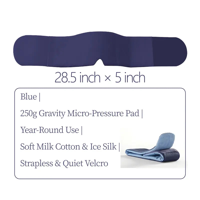 Sleep Mask Dual Fabric Fleece & Ice Silk Strap-free Velcro Design Easter gifts The Weighted Blanket For Your Eyes Side-Sleeping Friendly for Men & Women Lash Extension Friendly Valentines Day Women's day Gifts Exchange Party