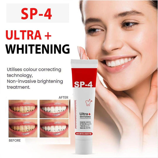 Dentifricio Sp-4 Breath, sbiancante & Dentifricio smacchiatore (confezione da 2)